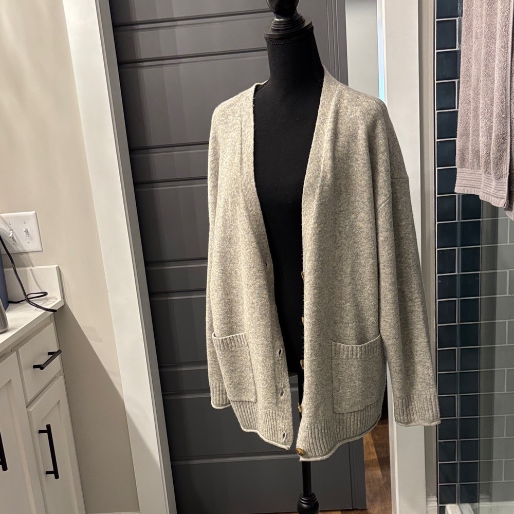 Lucky Brand Gray Women's Cardigan Sweater